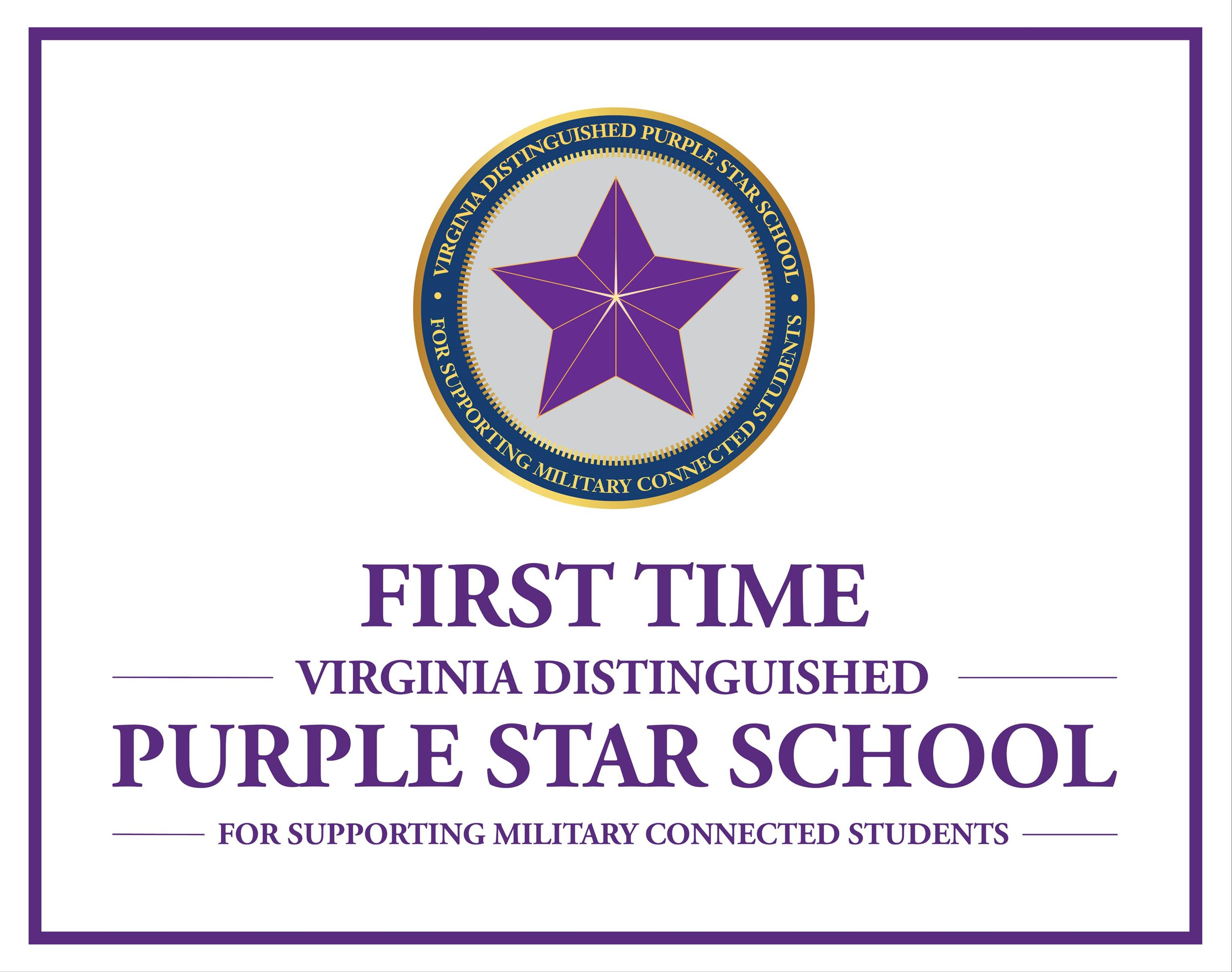 image of purple star icon and announcement