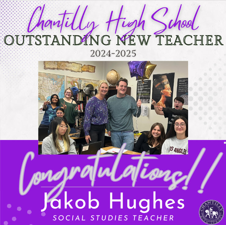 Image of Jakob Hughes Outstanding Teacher Announcement