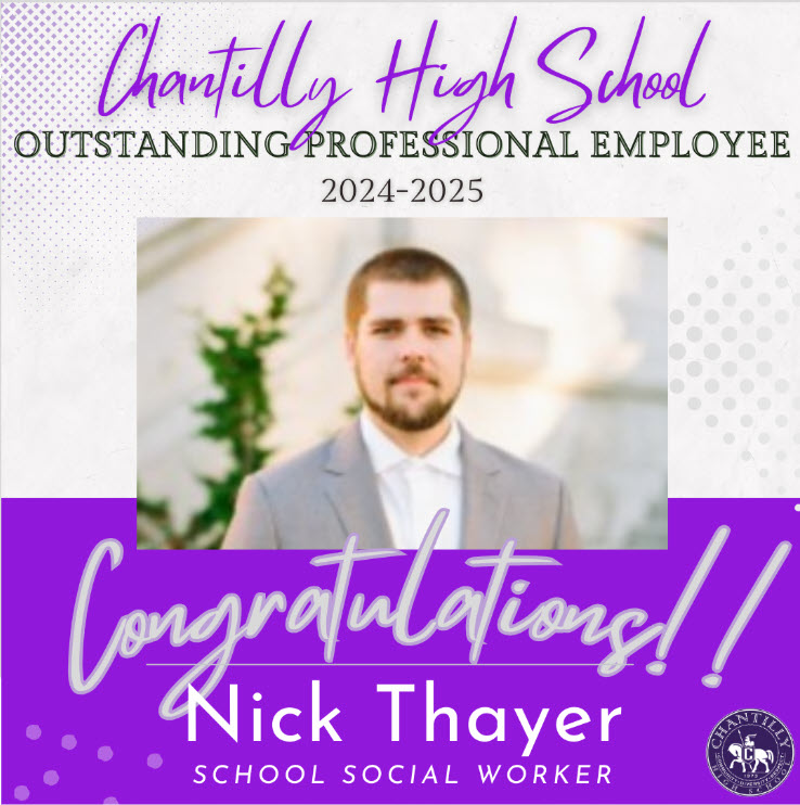 image of Nick Thayer outstanding professional employee announcement